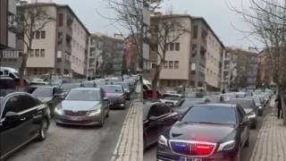 Turgut Altınok seçim çalışmalarına başladı: Çakarlı araçlarla konvoy