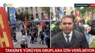 NTV yayınında Taksim protestosu: "Saray'ın 1 Mayıs korkusu"