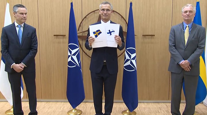 Finlandiya ve İsveç NATO'ya resmen başvurdu
