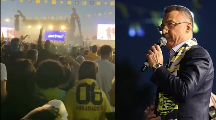 Fuat Oktay, Ankaragücü'nün şampiyonluk kutlamasında yuhalandı
