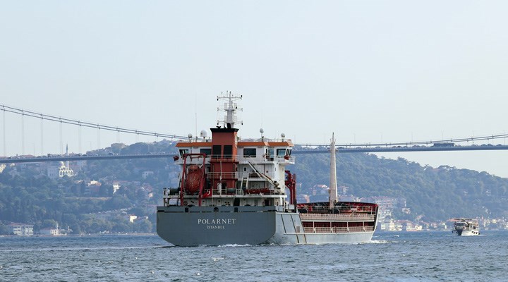 12 bin ton mısır yüklü gemi, İstanbul Boğazı’ndan geçti